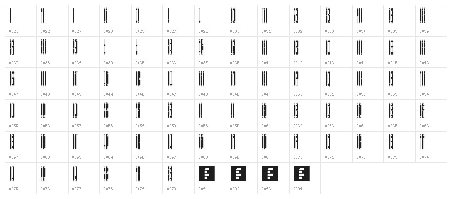 Daryl is Parano Regular Character Map