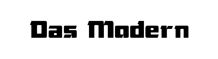 Das Modern  नि: शुल्क फ़ॉन्ट्स डाउनलोड