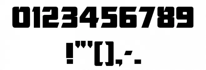 Das Modern Font OTHER CHARS