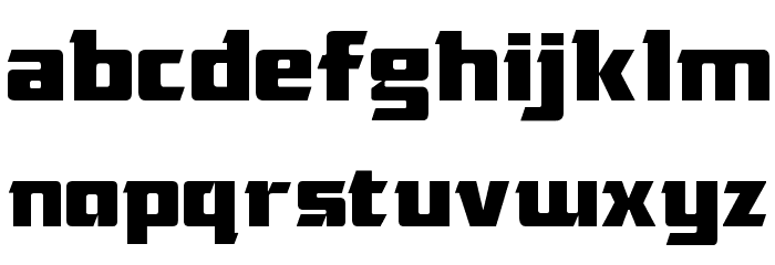 Das Modern Font LOWERCASE