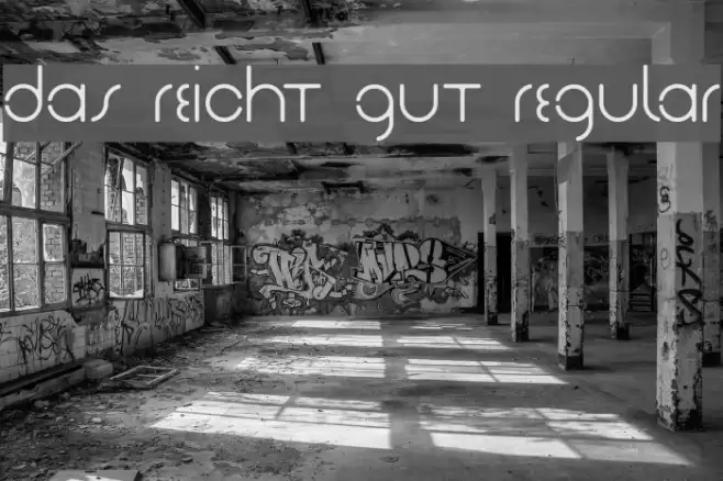 Das Reicht Gut Regular フォント examples