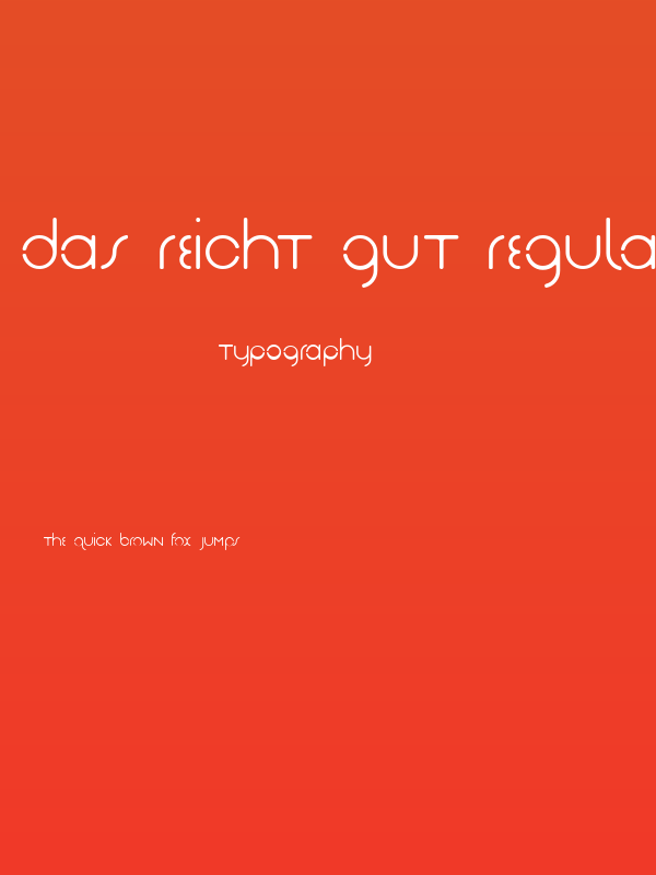 Das Reicht Gut Regular Poster