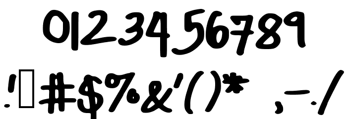 DasBougie Font OTHER CHARS