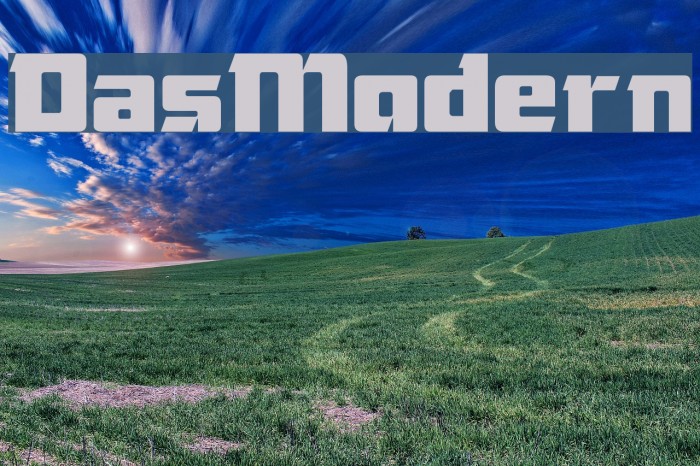 DasModern Font examples