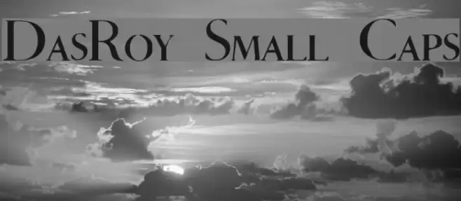 DasRoy Small Caps Font examples