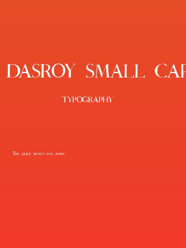 DasRoy Small Caps Poster