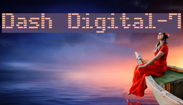 Dash Digital-7 Font examples