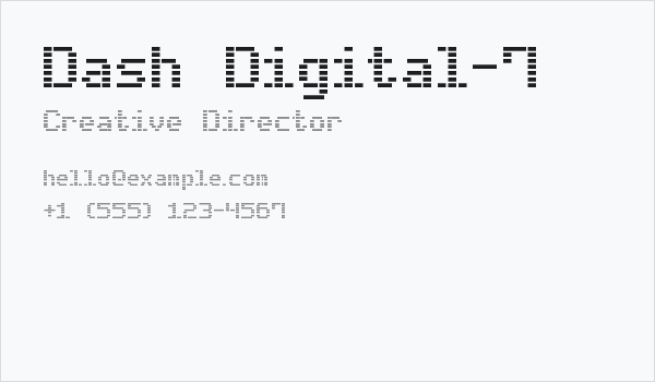Dash Digital-7 Business Card