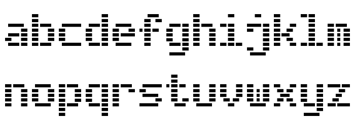 Dash Digital-7 Font LOWERCASE