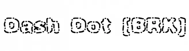 Dash Dot [BRK]  Frei Schriftart Herunterladen