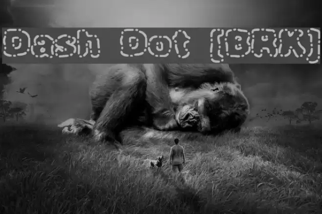 Dash Dot [BRK] Font examples
