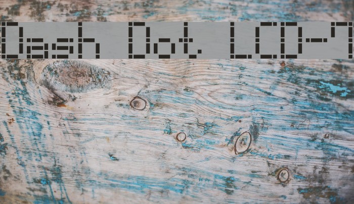Dash Dot LCD-7 Example 1