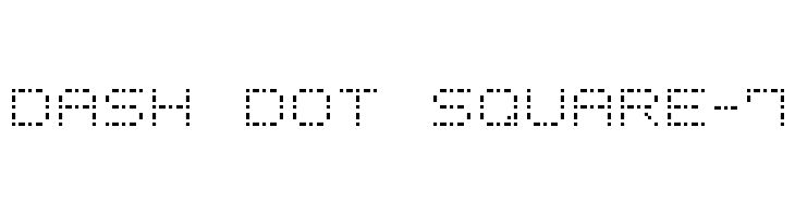 Dash Dot Square-7 Font