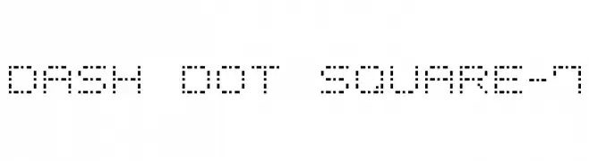 Dash Dot Square-7  font caratteri gratis