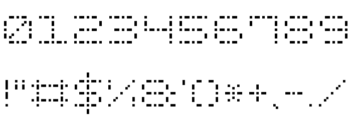 Dash Dot Square-7 Font OTHER CHARS