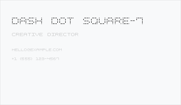 Dash Dot Square-7 Business Card