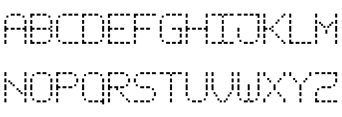 Dash Pixel-7 Font LOWERCASE