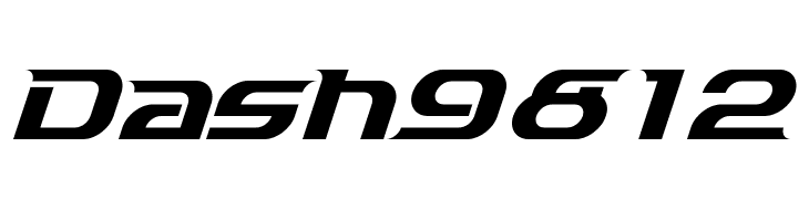 Dash9812  Скачать бесплатные шрифты