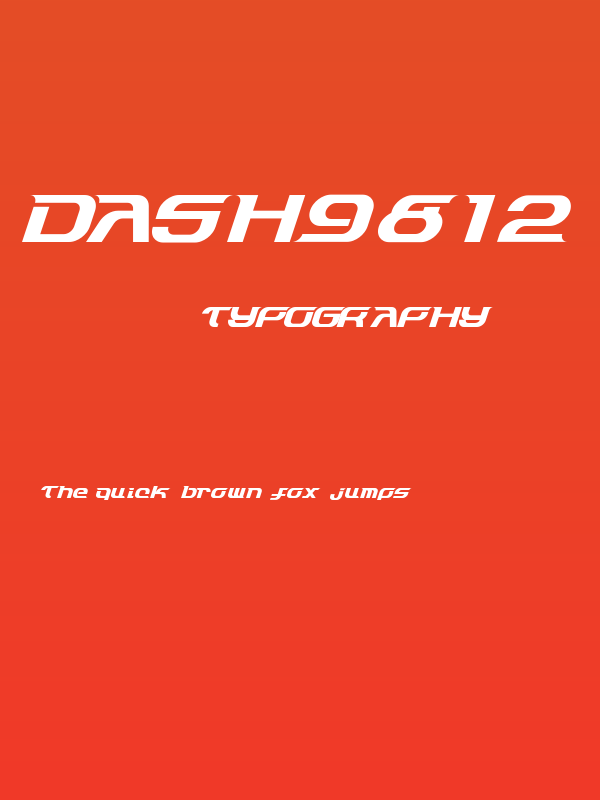 Dash9812 Poster
