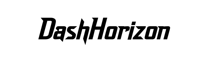 DashHorizon  font caratteri gratis