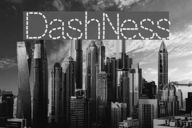 DashNess Font examples