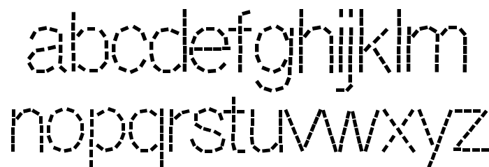 DashNess Font LOWERCASE