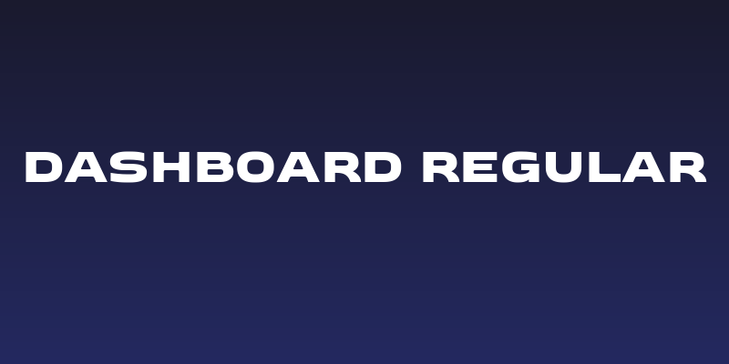 Dashboard Regular Social Header