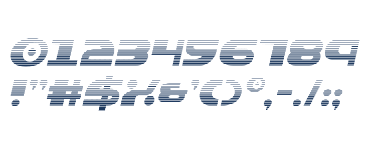 Dashiel Gradient Italic Other Characters