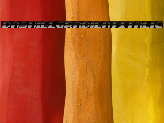 Dashiel Gradient Italic Example 1