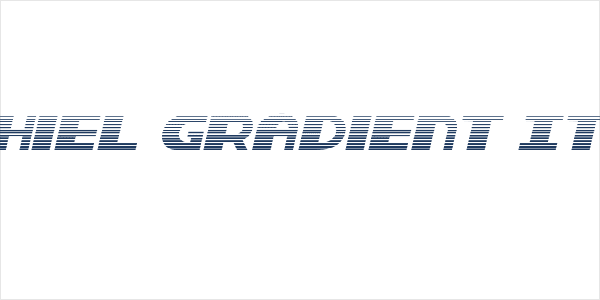 Dashiel Gradient Italic Logo