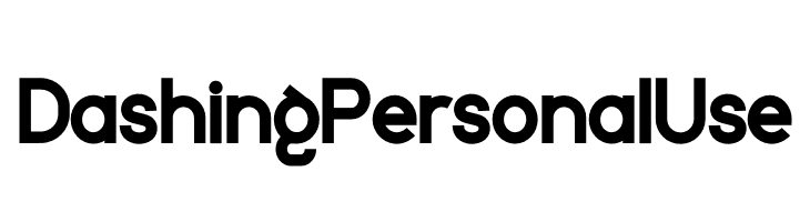 Dashing Personal Use  免费字体下载