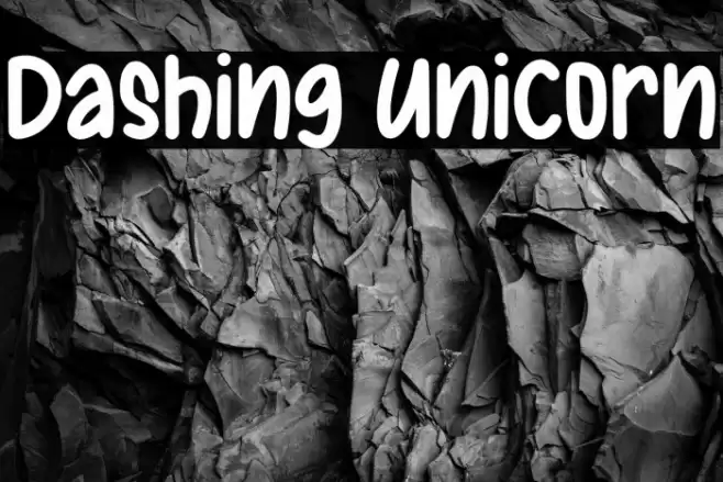 Dashing Unicorn خط examples