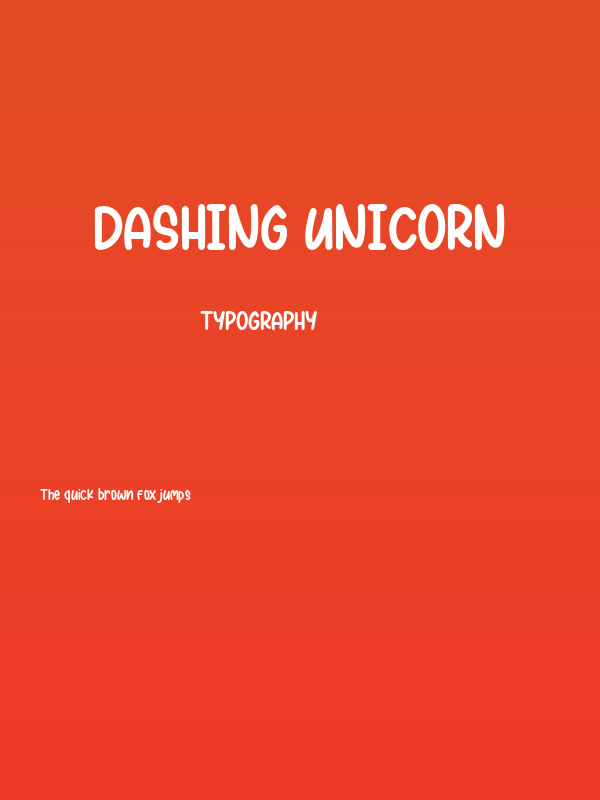 Dashing Unicorn Poster