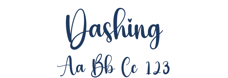 Dashing Font Preview