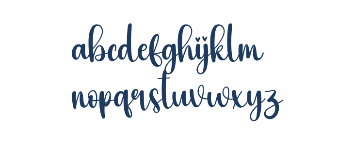 Dashing Lowercase