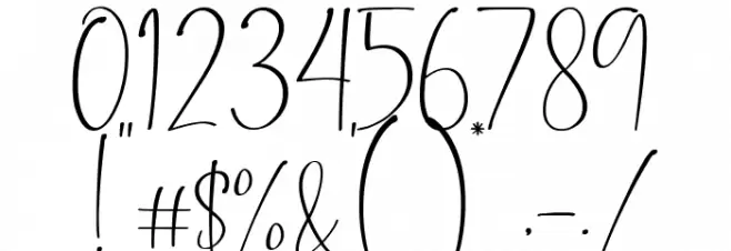 Dashinta Font OTHER CHARS