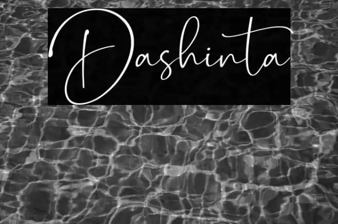 Dashinta Font examples
