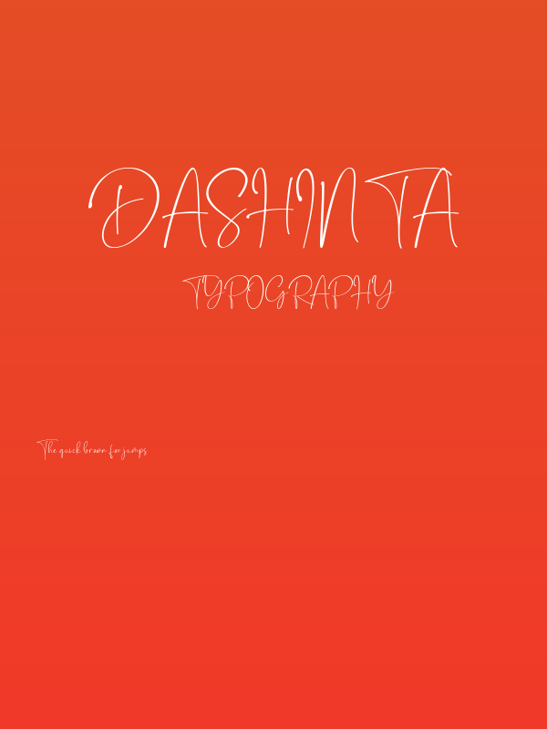 Dashinta Poster