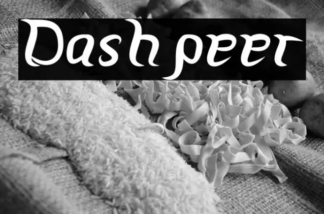 Dashpeer Font examples