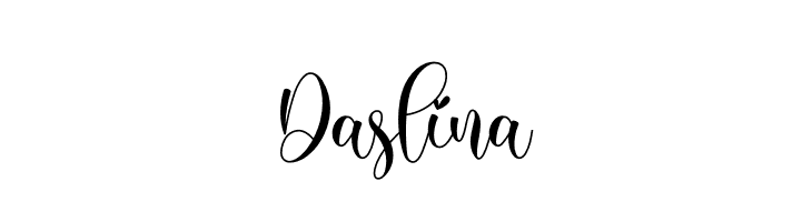 Daslina  Скачать бесплатные шрифты