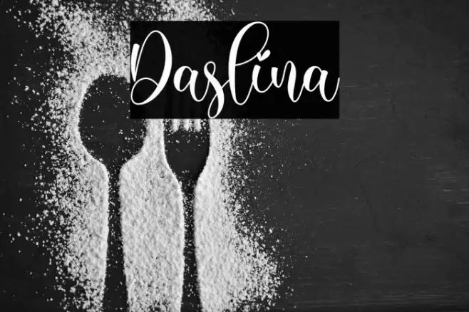 Daslina Font examples