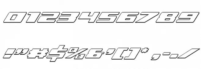 Dassault 3D Italic Font OTHER CHARS