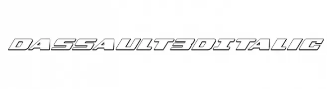 Dassault 3D Italic  フリーフォントのダウンロード