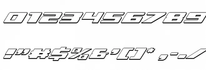 Dassault 3D Italic Font OTHER CHARS