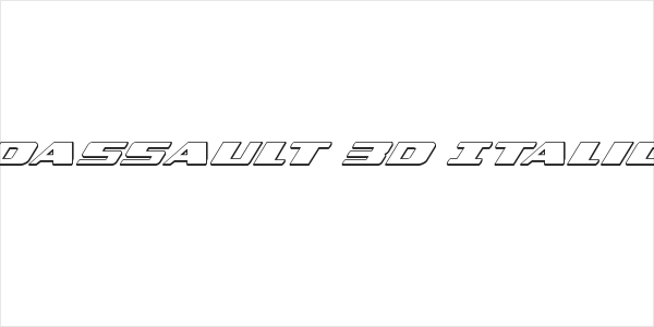 Dassault 3D Italic Logo