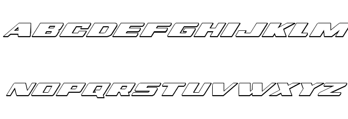 Dassault 3D Italic Font LOWERCASE