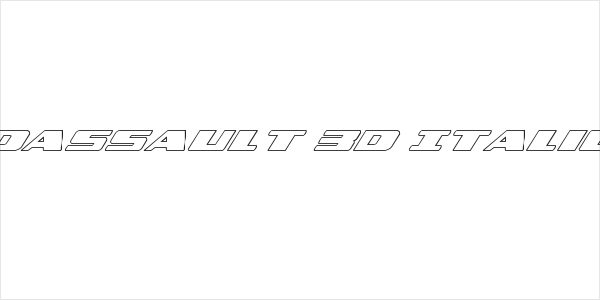 Dassault 3D Italic Logo