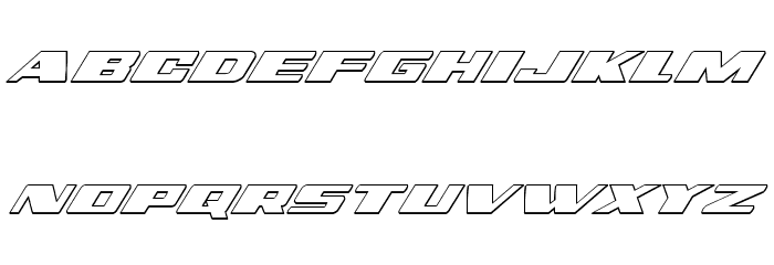 Dassault 3D Italic Font LOWERCASE