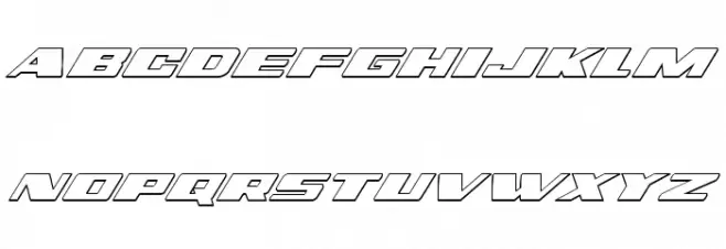 Dassault 3D Italic फ़ॉन्ट लोअरकेस