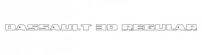 Dassault 3D Regular  Free Fonts Download